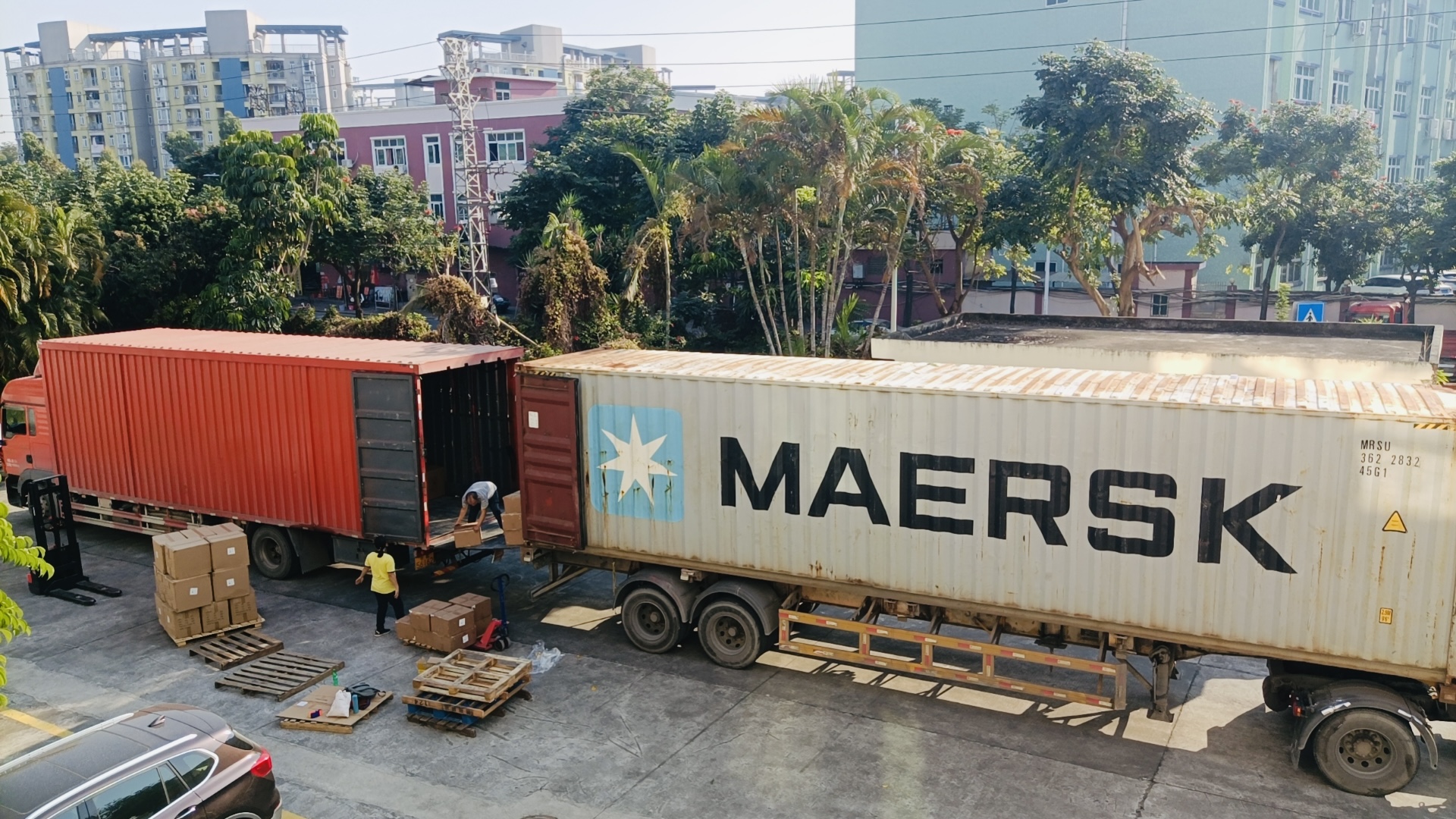 MAERSK装柜